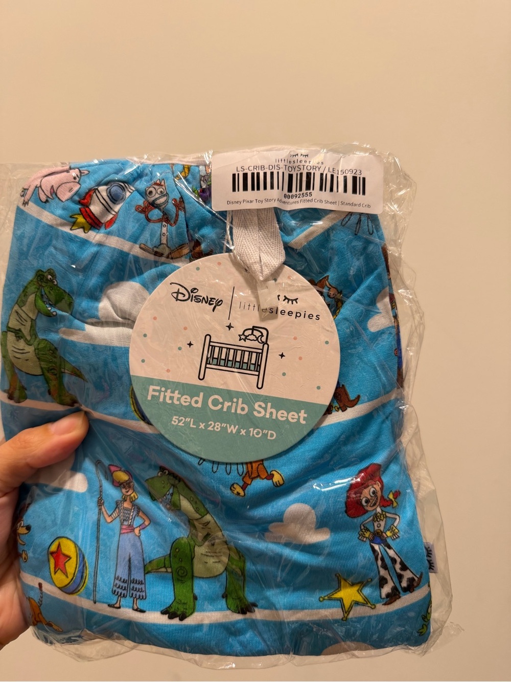 Disney x Little Sleepies Toy Story Fitted Crib Sheet. BNWT